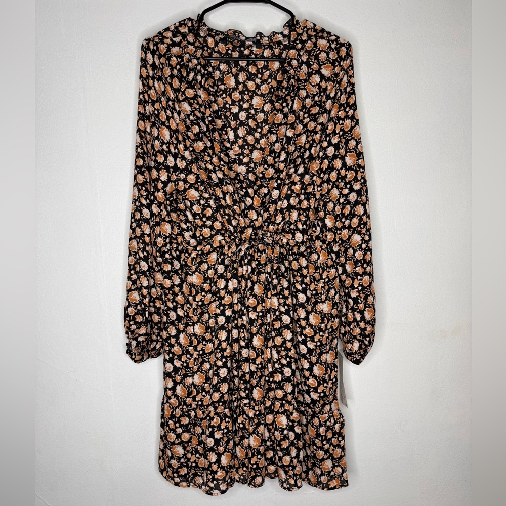 Zara Floral Long Sleeve Dress- NWT